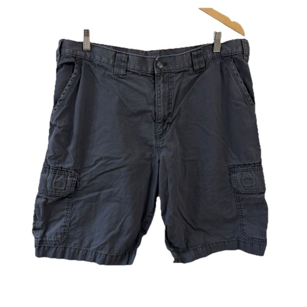 Eddie Bauer Mens Gray Cargo Shorts Size 38 Outdoor Casual